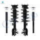 Set of 4 Front Quick Complete Strut-Coil Spring Assembly-Rear Complete Shock Absorber Kit For 2014-2017 Mazda 6