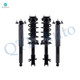 Set of 4 Front Quick Complete Strut-Coil Spring Assembly-Rear Complete Shock Absorber Kit For 2007-2012 Mazda CX-7 L4 2.3L