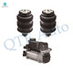 Set of 3 Air Suspension Compressor Pump-Rear Air Suspension Spring Bag For 2004 2005 Mercedes-Benz E320
