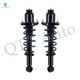 Pair of 2 Rear Left - Right Quick Complete strut For 2003-2008 Toyota Corolla