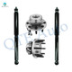Set Front Shock Absorber-Wheel Hub Bearing Assembly For 2000-2002 Dodge RAM 3500