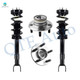 Set 4 Front Quick Complete Strut-Coil Spring-Wheel Hub Bearing Assembly For 2011 Dodge Charger V6 RWD
