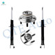 Set of 4 Front Suspension Strut-Wheel Hub Bearing Assembly For 2009 2010 Dodge Challenger SRT8