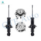 Set of 4 Front Suspension Strut-Wheel Hub Bearing Assembly For 2004-2007 Nissan Titan