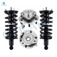 Set 4 Front Quick Complete Strut-Coil Spring-Wheel Hub Bearing Assembly For 2004-2007 Infiniti QX56