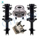 Set 4 Front Quick Complete Strut-Coil Spring-Wheel Hub Bearing Assembly For 2012 2013 Subaru Impreza H4 2.0L