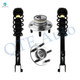 Set of 4 Front Quick Complete Strut-Coil Spring-Wheel Hub Bearing Assembly For 2009 2010 Dodge Challenger SRT8