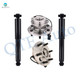 Set of 4 Front Shock Absorber-Wheel Hub Bearing Assembly For 1995-1997 Chevrolet K2500