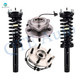 Set 4 Front Quick Complete Strut-Coil Spring-Wheel Hub Bearing Assembly For 2006-2010 Jeep Commander