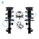 Set 4 Front Quick Complete Strut-Coil Spring-Wheel Hub Bearing Assembly For 2007-2012 Nissan Altima