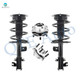 Set 4 Front Quick Complete Strut-Coil Spring-Wheel Hub Bearing Assembly For 2008-2011 Nissan Altima