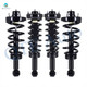 Set of 4 Front-Rear Quick Complete Strut Coil Spring For 2007-2013 Lincoln Navigator