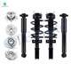 Set of 8 Wheel Hub Bearing Assembly-Quick Complete Strut-Shock Absorber For 2013-2017 Buick Enclave Monotube Performance Upgrade