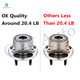 Set 4 Rear Wheel Hub Bearing-Shock Absorber For 2013-2019 Ford Police Interceptor Utility These are Severe Service Units