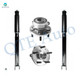 Set 4 Rear Wheel Hub Bearing-Shock Absorber For 2013-2019 Ford Police Interceptor Utility These are Severe Service Units