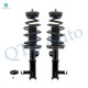 Pair of 2 Front Left-Right Quick Complete strut For 2016 Chevrolet Malibu Limited
