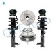 Set 4 Front Wheel Hub Bearing-Quick Complete Strut For 2010-2016 Buick Lacrosse