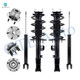 Set of 8 Wheel Hub Bearing Assembly-Quick Complete Strut-Shock Absorber For 2011 2012 Ford Explorer FWD