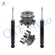 Set of 4 Rear Wheel Hub Bearing Assembly-Shock For 2015-2019 Nissan Murano FWD