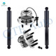 Set 4 Rear Wheel Hub Bearing Assembly-Shock Absorber For 2010-2017 GMC Terrain