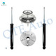 Set 4 Rear Wheel Hub Bearing Assembly-Shock Absorber For 2011-2017 Buick Regal