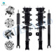 Set of 8 Wheel Hub Bearing Assembly-Quick Complete Strut-Shock Absorber For 2013-2019 Ford Police Interceptor Utility
