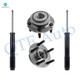 Set of 4 Front Wheel Hub Bearing Assembly-Suspension Strut Assembly For 1994-2004 Ford Mustang