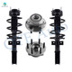 Set 4 Front Wheel Hub Bearing-Quick Complete Strut For 2017 GMC Acadia Limited