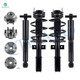 Set of 8 Wheel Hub Bearing Assembly-Quick Complete Strut-Shock Absorber For 2007-2010 Saturn Outlook V6