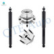 Set of 4 Front Wheel Hub Bearing-Shock Absorber For 1994-1999 Dodge RAM 1500 4WD