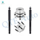 Set of 4 Front Wheel Hub Bearing-Shock Absorber For 1994-1999 Dodge RAM 1500 4WD
