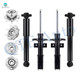 Set of 8 Wheel Hub Bearing Assembly-Suspension Strut-Shock Absorber For 2007-2010 Saturn Outlook Monotube Performance Upgrade