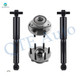 Set 4 Rear Wheel Hub Bearing Assembly-Shock Absorber For 2017 GMC Acadia Limited