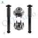 Set of 4 Rear Wheel Hub-Shock For 2017 GMC Acadia Limited Monotube Performance