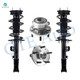 Set 4 Front Wheel Hub Bearing-Quick Complete Strut For 2013-2019 Ford Explorer
