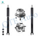 Set 4 Rear Wheel Hub Bearing-Shock For 2013-2019 Ford Police Interceptor Utility