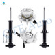 Set 4 Front Wheel Hub Bearing-Suspension Strut For 2007-2014 GMC Yukon 4WD AWD