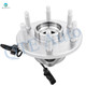 Set 4 Front Wheel Hub Bearing-Suspension Strut For 2007-2014 GMC Yukon 4WD AWD