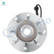 Set of 4 Front Drilled Slotted Brake Disc Rotors-Wheel Hub Bearing Assembly For 2003 2004 Chevrolet Suburban 2507
