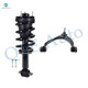 Front Quick Complete Strut-Coil Spring-Wheel Hub For 2007-2013 Chevrolet Avalanche w/o 22" Wheels