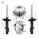 Set of 4 Front Suspension Strut Assembly-Wheel Hub Bearing Assembly For 2010-2012 Ford Taurus