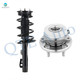 Front Left Quick Complete Strut-Coil Spring Assembly-Wheel Hub Bearing Assembly For 2010-2012 Ford Flex