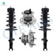 Set 4 Rear Quick Complete Strut-Coil Spring-Wheel Hub Bearing Assembly For 2007-2011 Toyota Camry SE