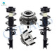 Set of 4 Front Quick Complete Strut-Coil Spring-Wheel Hub Bearing For 2008-2012 Nissan Rogue L4 2.5L