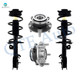 Set 4 Front Quick Complete Strut-Coil Spring-Wheel Hub Bearing For 2014 2015 Nissan Rogue Select AWD