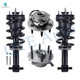 Set of 4 Front Quick Complete Strut-Coil Spring Assembly-Wheel Hub Bearing Assembly For 2015-2020 GMC Yukon XL 4WD Monotube Performance Upgrade