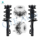 Set of 4 Front Quick Complete Strut-Coil Spring Assembly-Wheel Hub Bearing Assembly For 2010-2012 Ford Flex