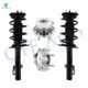 Set of 4 Front Quick Complete Strut-Coil Spring Assembly-Wheel Hub Bearing Assembly For 2009 Lincoln MKS