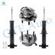 Set of 4 Front Suspension Strut Assembly-Wheel Hub Bearing Assembly For 2015-2020 Chevrolet Suburban 4WD Monotube Performance Upgrade