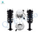 Set 4 Front Quick Complete Strut-Coil Spring-Wheel Hub Bearing For 2011-2014 Chevrolet Suburban 1500